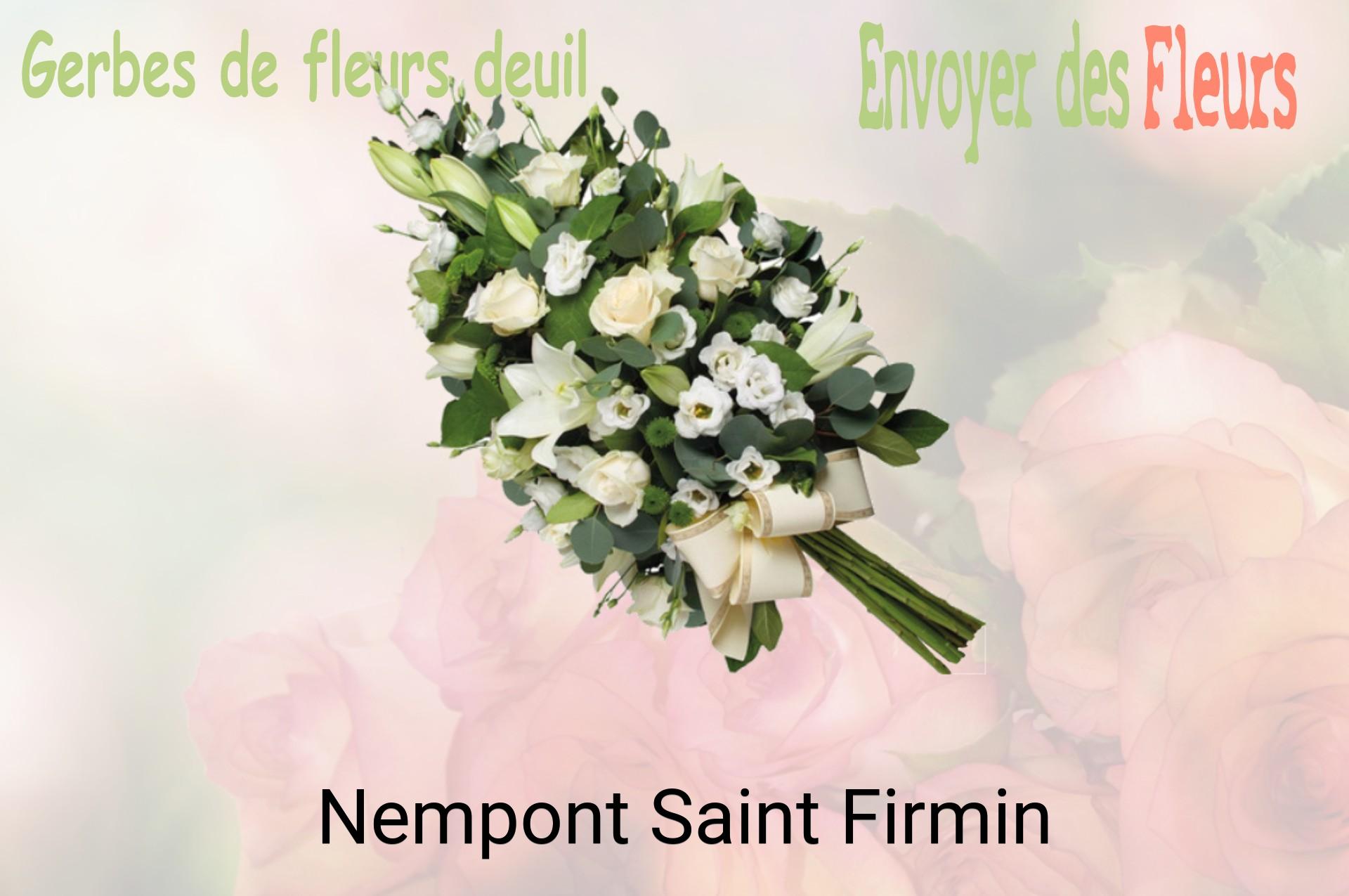 Gerbe de fleurs de deuil livrée à Nempont-Saint-Firmin